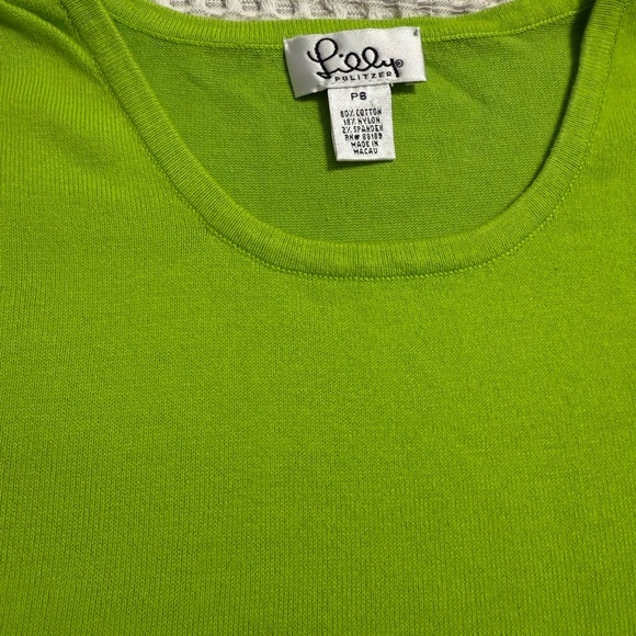 Lilly Pulitzer Bright Green Knit Top - Picture 7 of 8